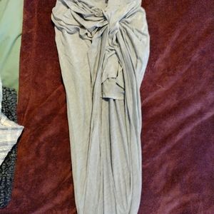 Rue 21 Light Gray Asymmetrical Skirt